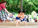 熱のこもった取組を繰り広げる園児たち