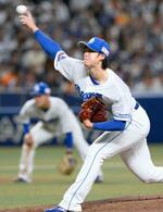 　今季初勝利を挙げた中日・梅津＝バンテリンドーム