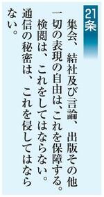 　憲法２１条