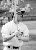 　１９７９年３月、オープン戦に臨む早大の岡田彰布