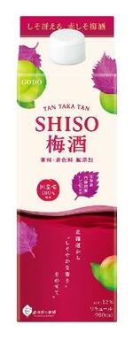 　合同酒精の「ＴＡＮ　ＴＡＫＡ　ＴＡＮ　ＳＨＩＳＯ梅酒」（９００ミリリットル）