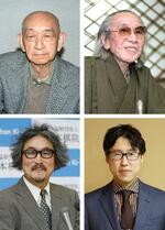 　（上段左から）呉清源、坂田栄男、（下段左から）趙治勲、井山裕太