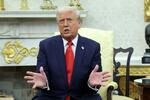 　１４日、米ホワイトハウスで話すトランプ大統領（ロイター＝共同）