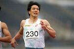 　男子１００メートルで５位の山縣亮太＝熊谷スポーツ文化公園陸上競技場