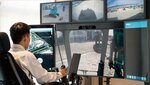 会場で実演される重機の遠隔操作（イメージ）