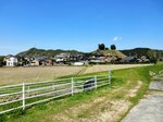 石井要害の遠景（南から見る）