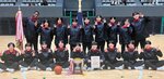 ３年連続３度目の頂点に立った鳥取城北女子＝岡山市総合文化体育館