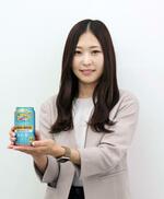 　「商品名は心地よい風が吹く晴れた空の下、気持ちのよい気分で飲んでほしいとの思いを込めました」と話すキリンビールの向井優夏さん
