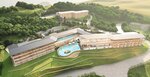 建設されるリゾートホテルの現段階での３Ｄイメージ図（ＩＮＡ新建築研究所提供）