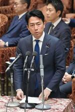 　衆院政治改革特別委で発言する自民党の小泉進次郎氏＝１０日午後