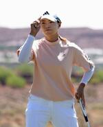 　第２ラウンド、通算９アンダーで７位の渋野日向子＝ブラックデザート・リゾートＧＣ（共同）