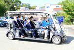 昨年の実証実験では、多くの利用者から一定の需要が認められた＝２０２２年１０月１日、倉吉市の白壁土蔵群周辺