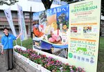 ＪＲ鳥取駅北口に設置された選手団を出迎える歓迎ボード＝１１日、ＪＲ鳥取駅北口