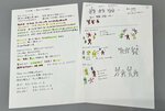 女性が作成したアレンジした振り付けを説明する資料