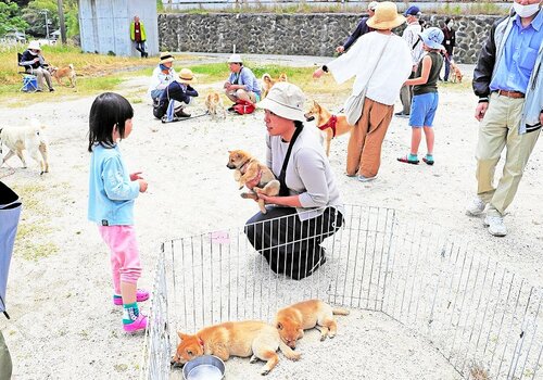 交流を深める来場者ら