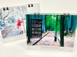 月ごとに移り変わる沿線風景の魅力を切り取った写真が収録されたカレンダー（倉吉観光ＭＩＣＥ協会提供）