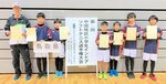 団体男子で３位となった鳥取Ａ＝山口県周南市のゼオンアリーナ周南