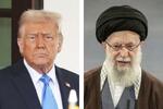 　トランプ米大統領（左）（ロイター＝共同）、イランの最高指導者ハメネイ師（ゲッティ＝共同）