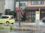 鳥取市末広温泉町（午前8時30分頃撮影）