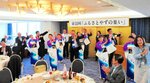 八頭町音頭で一体となり盛り上がる参加者ら