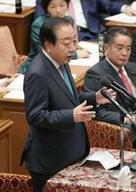 　衆院予算委の集中審議で質問する立憲民主党の野田代表＝２８日午後