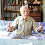 　新上五島町のカトリック教徒で元漁師の尾上勇さん＝２０２４年５月、新上五島町