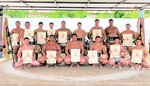 団体と個人４階級を制覇した鳥取城北＝隠岐水産高相撲場