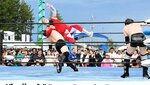 迫力ある試合で会場を盛り上げた「鳥取だらずプロレス」のレスラー