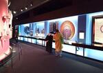 　日本オリンピックミュージアムの常設展＝東京都新宿区