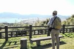 山頂の展望台から東郷池方面を望む