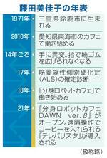 　藤田美佳子の年表