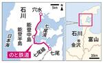 　のと鉄道の地図