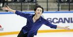 　ＧＰシリーズのフランス大会男子ショートプログラムで演技する島田高志郎＝２０２４年１１月、アンジェ（共同）