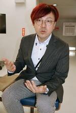 　障害者専門の芸能事務所「アヴニール」の田中康路社長＝２月、東京都中野区