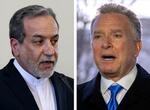 　イランのアラグチ外相（左）と米国のウィットコフ米中東担当特使（ＡＰ＝共同）