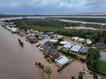 　オーストラリア南東部ニューサウスウェールズ州の洪水に見舞われた地域＝２２日（ロイター＝共同）
