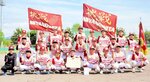 初優勝を飾った宮ノ下スポーツ少年団＝美保球場