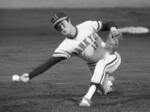 　１９７８年６月のロッテ戦で力投する山田久志さん。３年連続パ・リーグ最優秀選手に選ばれるシーズンとなった＝川崎