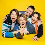 　「純烈」の卒業を発表した岩永洋昭さん（右から２人目）