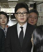 　与党「国民の力」の韓東勲代表＝７日