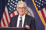　記者会見するＦＲＢのパウエル議長＝７日、米ワシントン（ＡＰ＝共同）