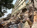 　日本人が閉じ込められている可能性のあるマンション「スカイビラ」＝３１日、ミャンマー中部マンダレー（共同）