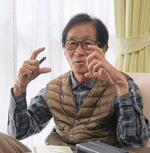 　川崎市の女性遺体遺棄事件について話す「桶川ストーカー殺人事件」遺族の猪野憲一さん＝６日、埼玉県上尾市