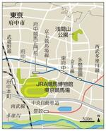 府中競馬場かいわい