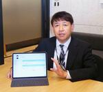 「現場の実態に即した対話練習を積むことで接客スキルが向上します」と話すインタラクティブソリューションズの関根潔社長＝東京都千代田区