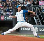 　中日戦で６回から登板し、３回無失点だった日本ハム・伊藤＝エスコンフィールド