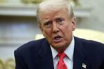 　１２日、ホワイトハウスで話すトランプ大統領＝ワシントン（ロイター＝共同）
