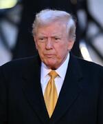 　トランプ次期米大統領＝７日、パリ（ゲッティ＝共同）