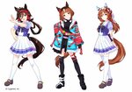 大山ヒルズゆかりの名馬をモチーフにした（左から）ノーリーズン、トランセンド、スティルインラブ（©　Ｃｙｇａｍｅｓ，　Ｉｎｃ．）