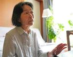 　インタビューを受ける山口由美子＝２０２４年６月、佐賀市